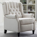 CANMOV fabric armrest recliner with tufted backrest