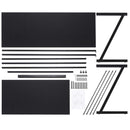 l shaped computer desk bonzy home  black l shaped desk