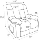 CANMOV Elderly Electric Lifting Chair Non-slip Fabric Sofa