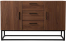 Buffet table kitchen locker with three drawers