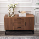 Buffet table kitchen locker with three drawers