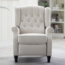 CANMOV fabric armrest recliner with tufted backrest