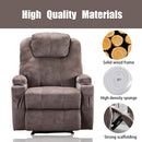 CANMOV manual ergonomic recliner with cup holder