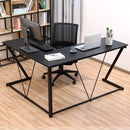 l shaped computer desk bonzy home l shaped desk amazon