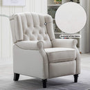 CANMOV fabric armrest recliner with tufted backrest