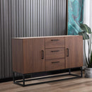 Buffet table kitchen locker with three drawers