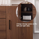 Buffet table kitchen locker with three drawers